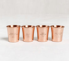 Load image into Gallery viewer, ADVENTURE COPPER SHOT GLASS SET/4
