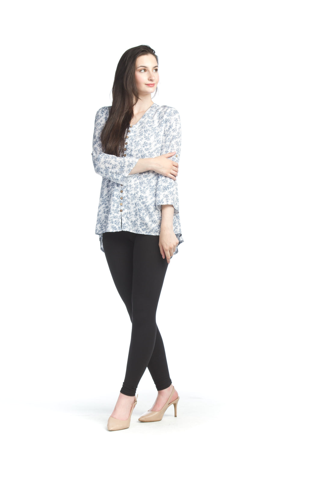 DITSY FLORAL 3/4 SLEEVE BLOUSE