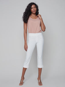 CROPPED CUFFED PULL ON PANT