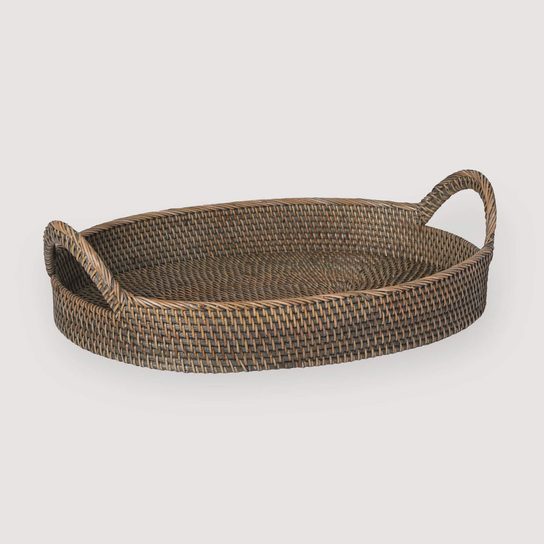 OVAL RATTAN TRY | LG