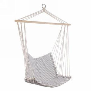 GREY STRIPED HANGING CHAIR