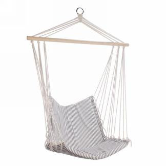 GREY STRIPED HANGING CHAIR