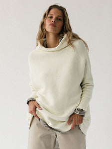 OTTOMAN SLOUCHY TUNIC - CREAM