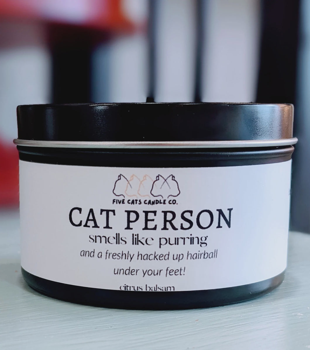 CAT PERSON CANDLE