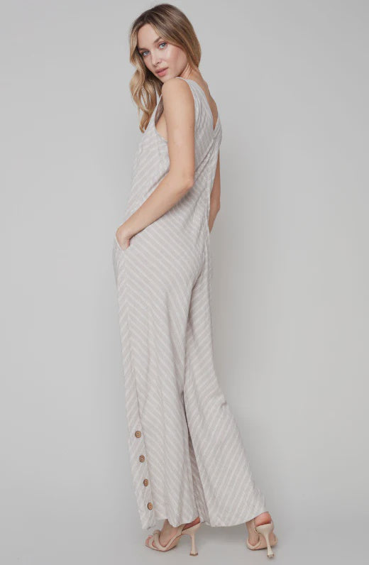 STRIPED JUMPSUIT