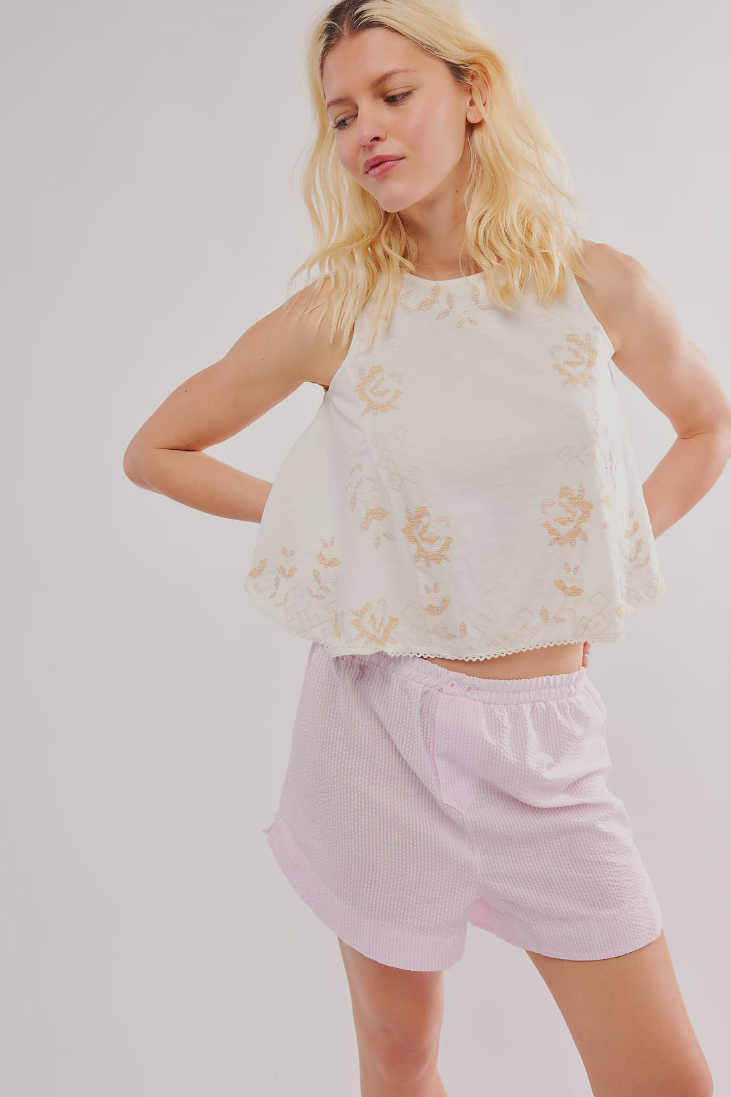 FUN AND FLIRTY TOP | IVORY COMBO