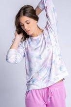 Load image into Gallery viewer, pastel marble print long-sleeved lounge top
