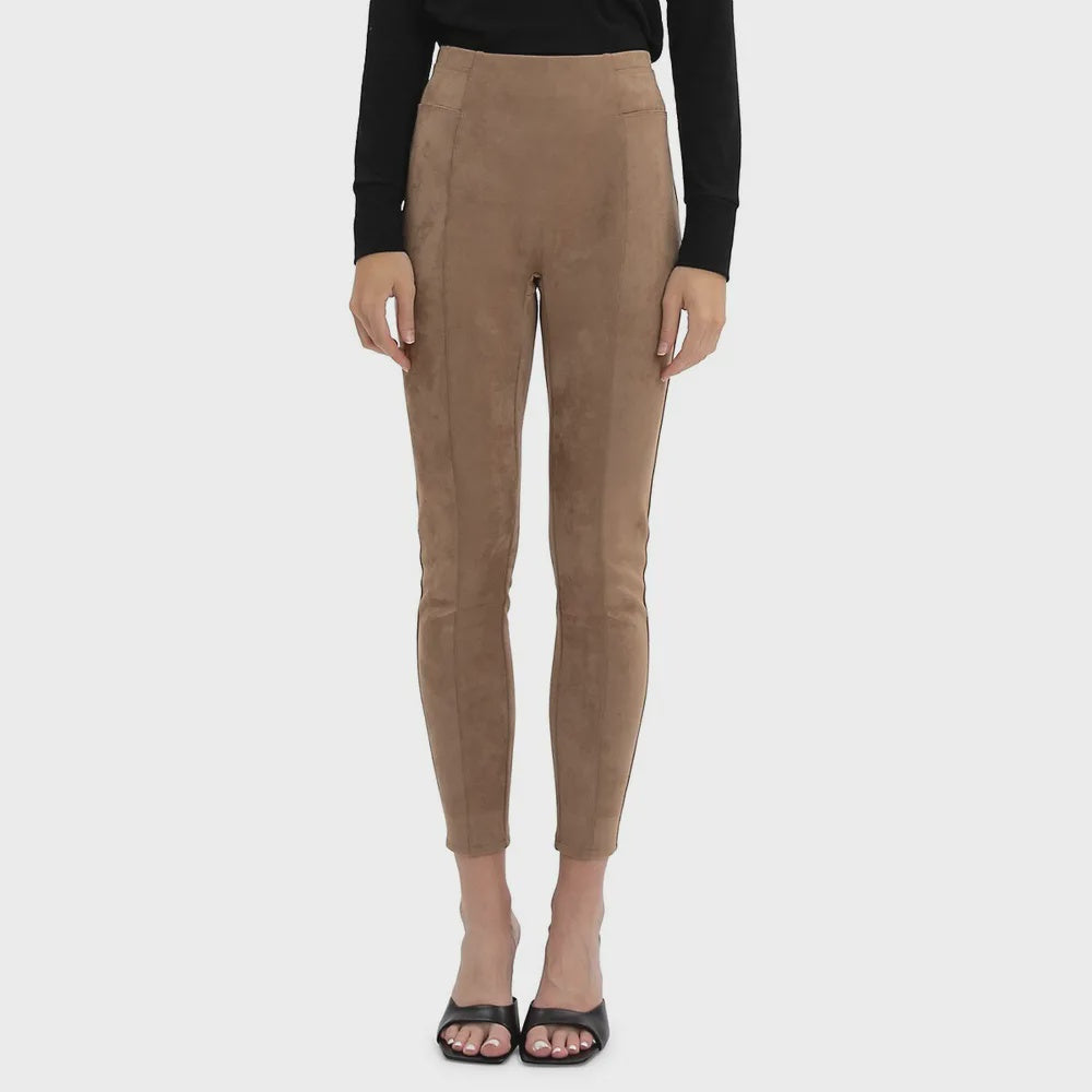 FAUX SUEDE STRETCH LEGGING