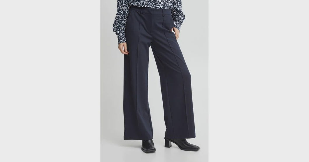 KATE SUS OFFICE WIDE PANT | NAVY