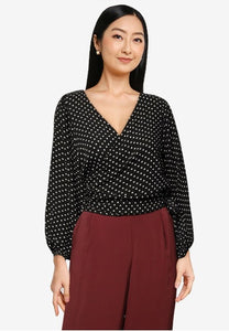 SAGA L/S WRAP TOP